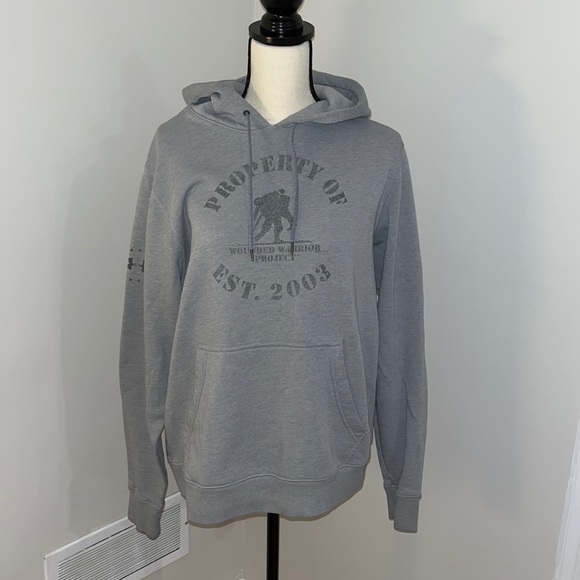 Under Armour Wounded Warrior Project gray hoodie - Picture 1 of 4